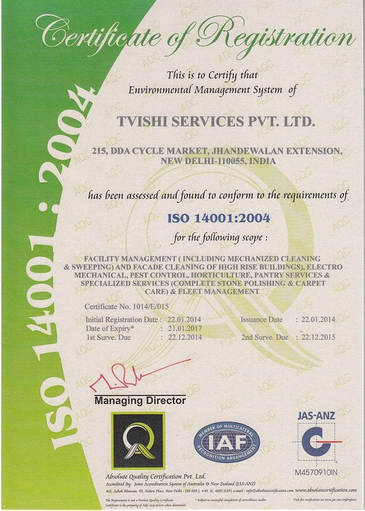 Tvishi ISO 14001:2004